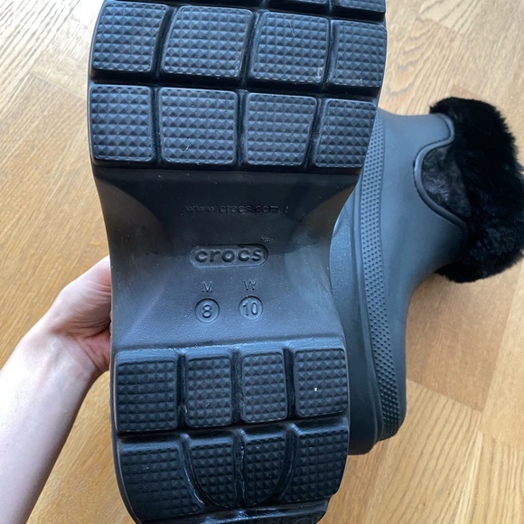 Black Crocs Women's Boots - Picture 3 of 4